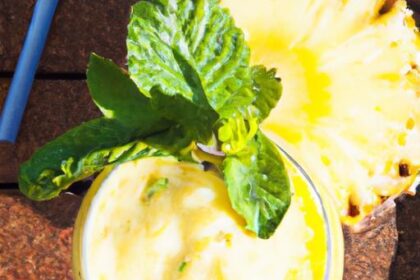 Sip Sustainability: Refreshing Upcycled Pineapple Core Smoothie