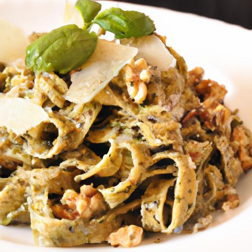 Autumn’s Best: Basil Walnut Pesto Pasta Recipe Delight
