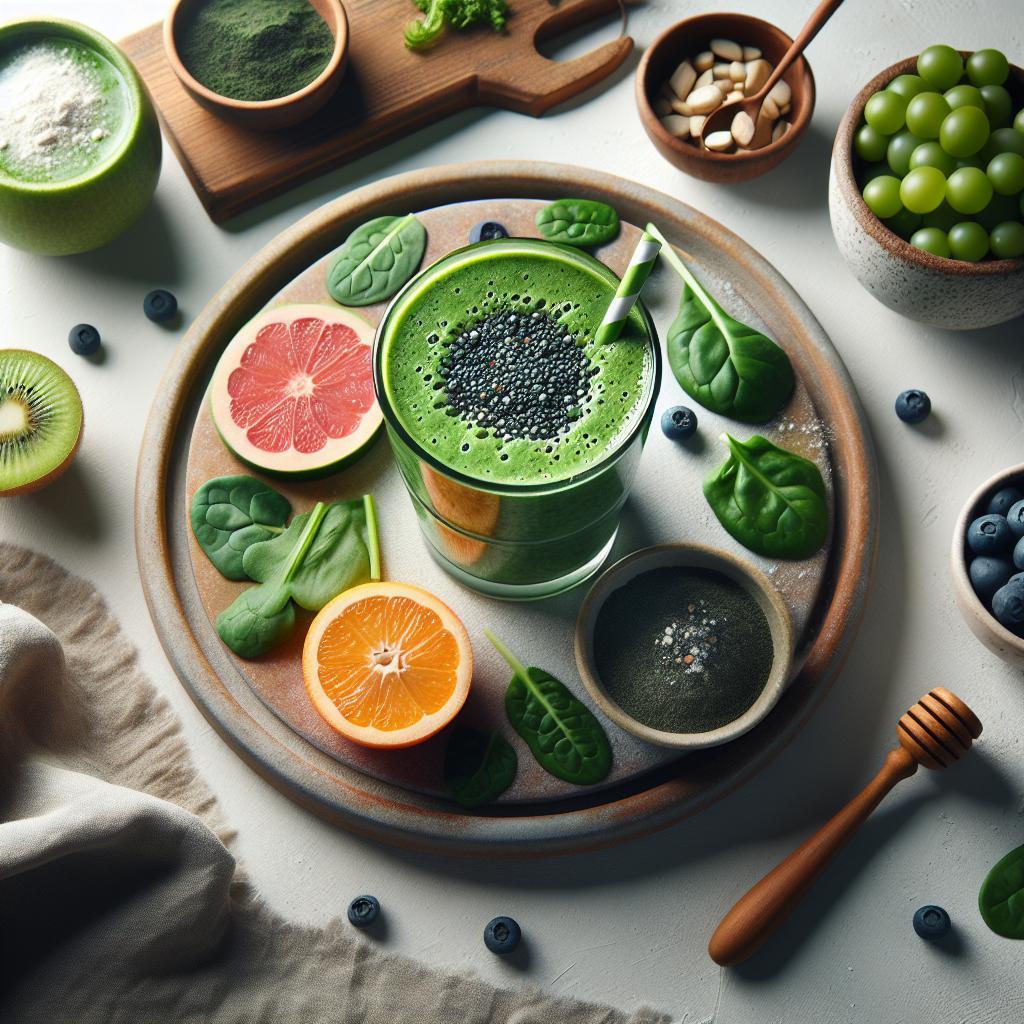 Power Up with Chlorella: Antioxidant-Rich Smoothie Boosts
