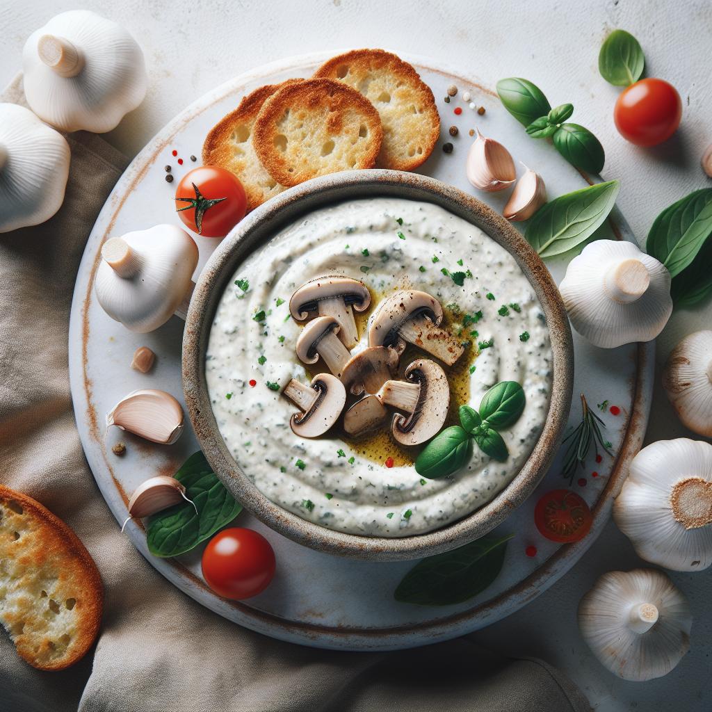 Savory Mushroom Garlic Dip: A Creamy Flavor Explosion