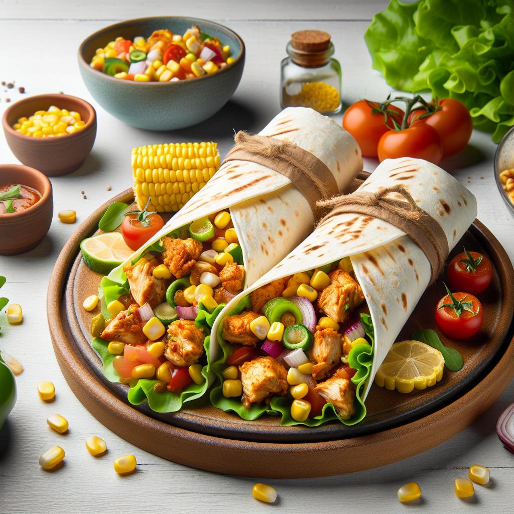 Crunchy Chicken Corn Wraps: A Flavor-Packed Delight