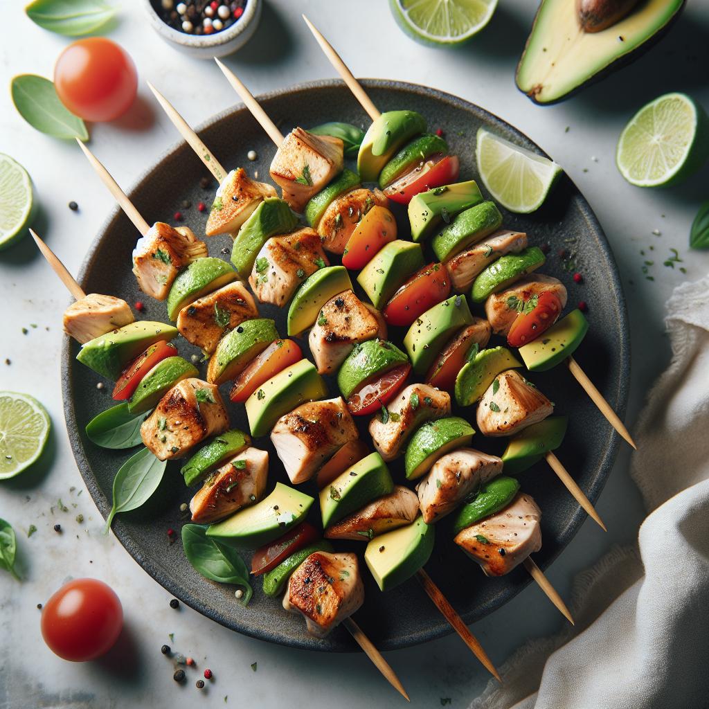 Flavor-Packed Chicken Avocado Skewers: A Fresh Twist