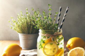 Sip Sunshine: Refreshing Summer Thyme-Infused Lemonade