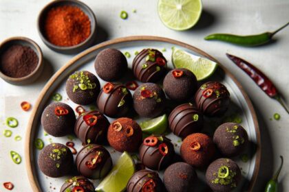 Zesty Lime & Chili Dark Chocolate Truffles: Bold Indulgence