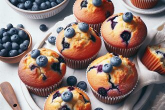 Crispy & Fluffy Air Fryer Blueberry Muffins Made Simple