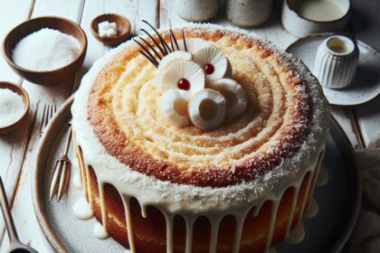 Whip Up a Light & Lush Coconut Flour Vanilla Cake Delight