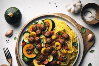 Twist on Tradition: Savory Meat Sauce Meets Spaghetti Squash