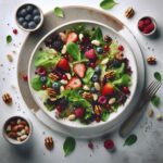 Berry Bliss: Spring Mix Salad with Crunchy Nut Twist