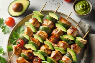 Flavor-Packed Chicken Avocado Skewers: A Fresh Twist