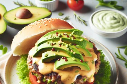 Savory Turkey Burgers with Creamy Avocado Twist