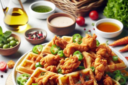 Crispy Chicken Waffle Bites: A Savory Snack Delight