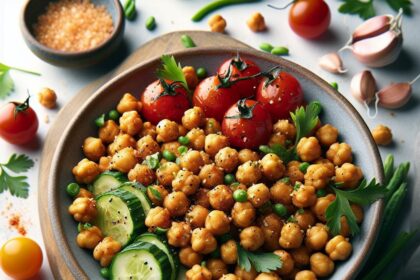Crispy Garlic Roasted Chickpeas: A Savory Snack Delight