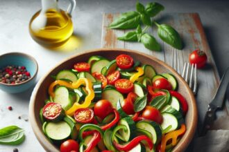 Fresh Zucchini Pepper Salad: A Crisp, Colorful Delight