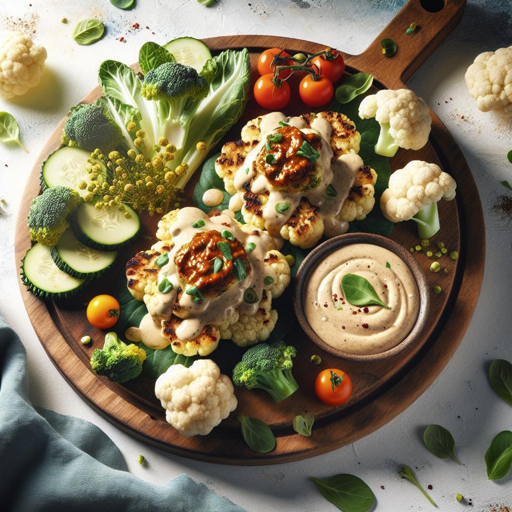 Cauliflower Steaks Tahini: A Nutty Twist on Veggie Dinner