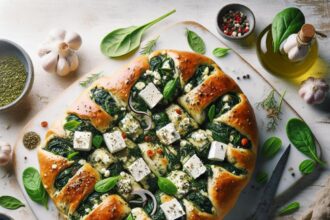 Savory Spinach and Feta Bread: A Mediterranean Delight