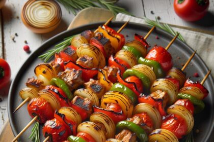 Sizzling Pepper Onion Skewers: A Flavor-Packed Delight
