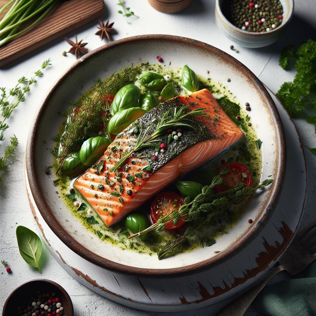Herb-Kissed Baked Salmon: A Flavorful, Healthy Delight