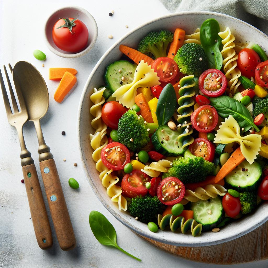 Colorful Veggie Pasta Bowl: A Fresh Twist on Healthy Eating