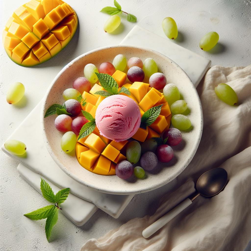Tropical Twist: Discover the Refreshing Mango Grape Sorbet