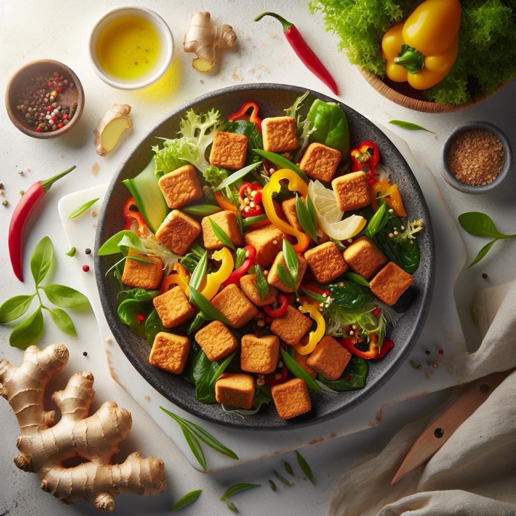 Crispy Tofu Ginger Bites: A Zesty Plant-Based Delight