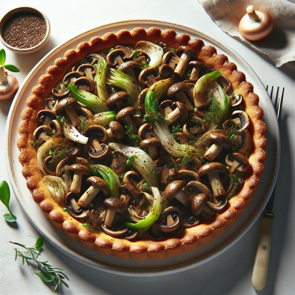Earthy Elegance: Crafting the Perfect Savory Mushroom Leek Tart