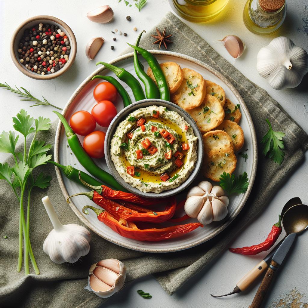 Zesty Garlic Pepper Dip: A Bold Twist for Every Snack