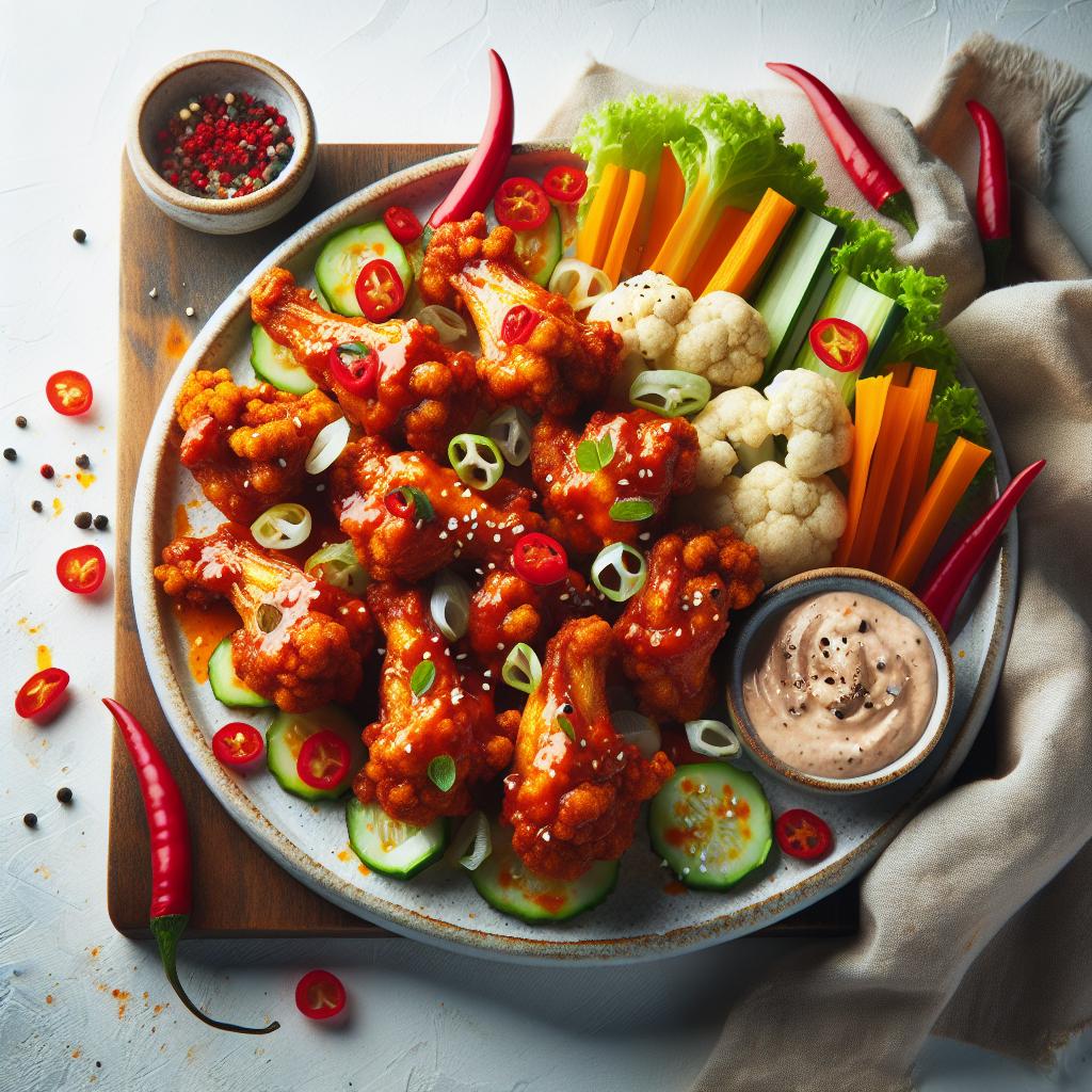 Crispy Cauliflower Buffalo Wings: A Spicy, Guilt-Free Twist