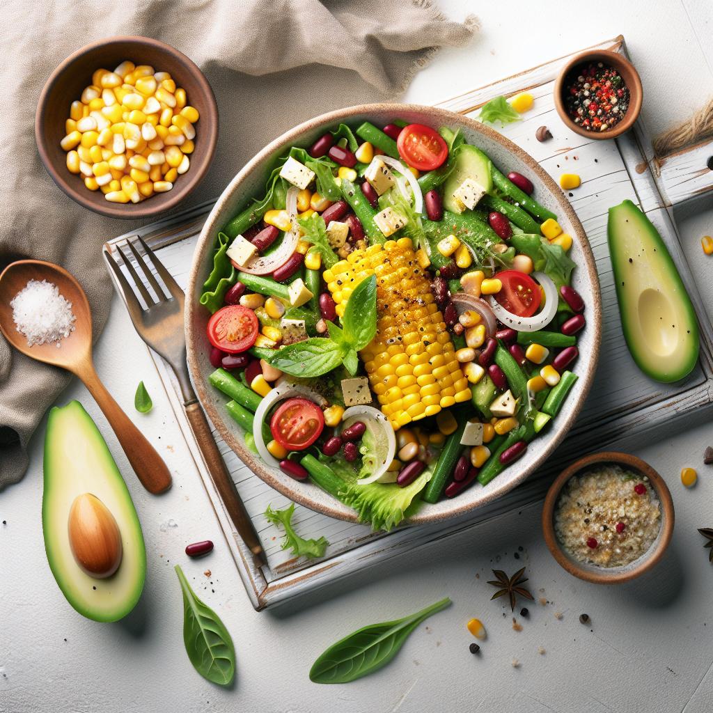 Harvest Flavor: Crafting a Savory Corn Bean Salad Delight