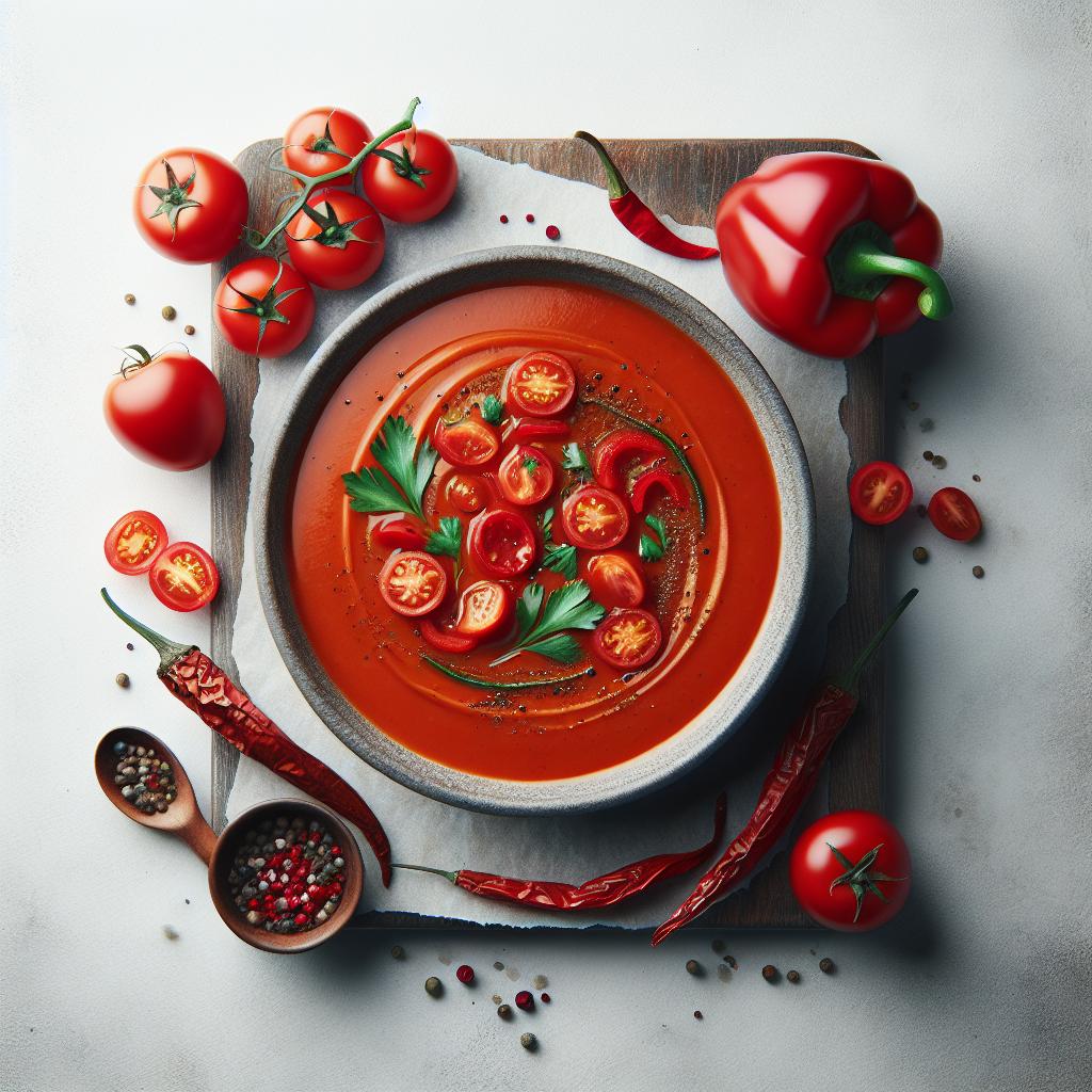 Velvety Red Pepper Tomato Soup: A Bold, Flavorful Twist