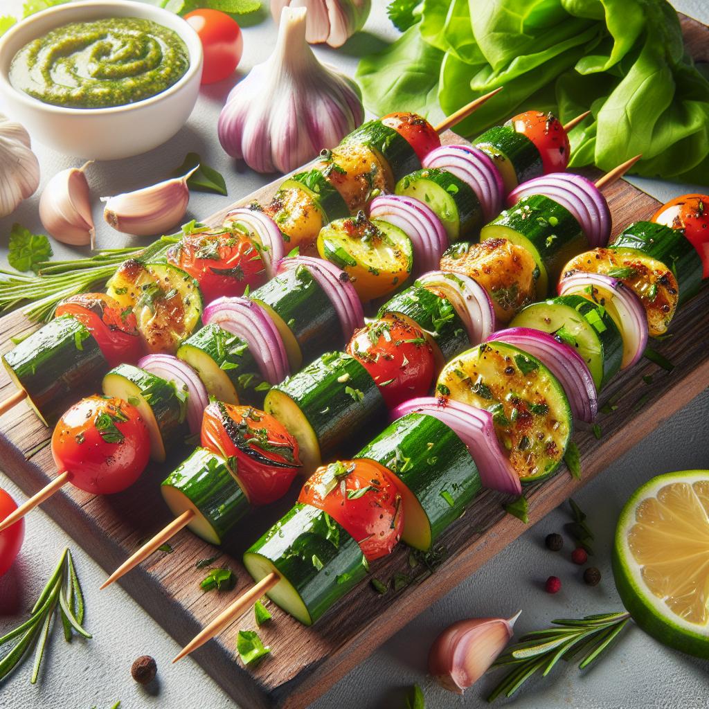 Savor the Flavor: Garlic Herb Skewers Perfected