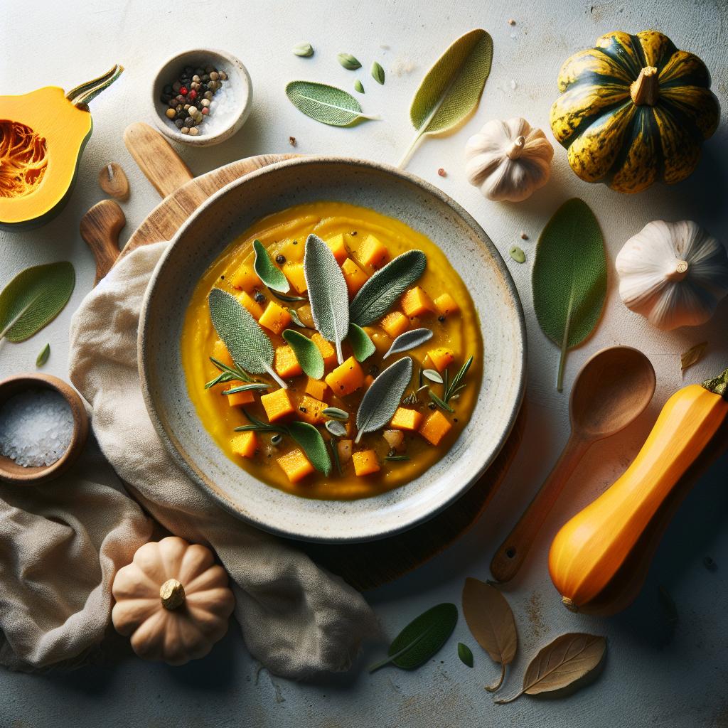 Golden Harvest: Savory Squash Sage Soup Recipe Unveiled