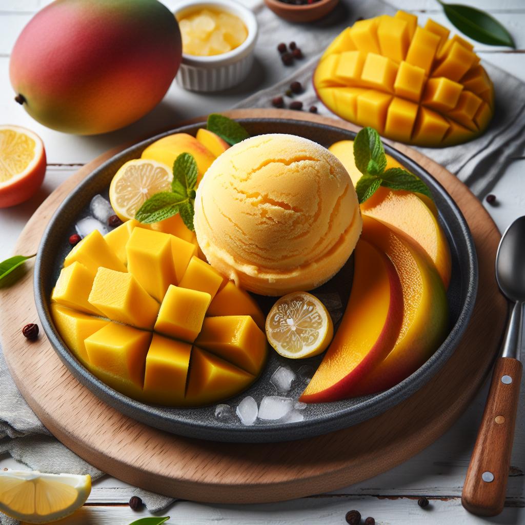 Tropical Bliss: Refreshing Mango Lemon Sorbet Recipe Guide
