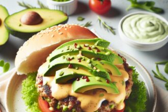Savory Turkey Burgers with Creamy Avocado Twist