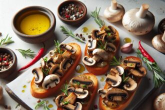 Savor the Flavor: Irresistible Mushroom Garlic Crostini Recipe