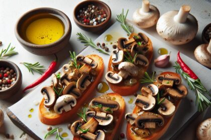 Savor the Flavor: Irresistible Mushroom Garlic Crostini Recipe