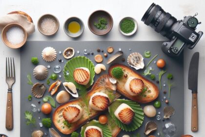 Seared Scallops on Artisan Bread: A Flavorful Delight