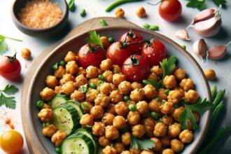 Crispy Garlic Roasted Chickpeas: A Savory Snack Delight