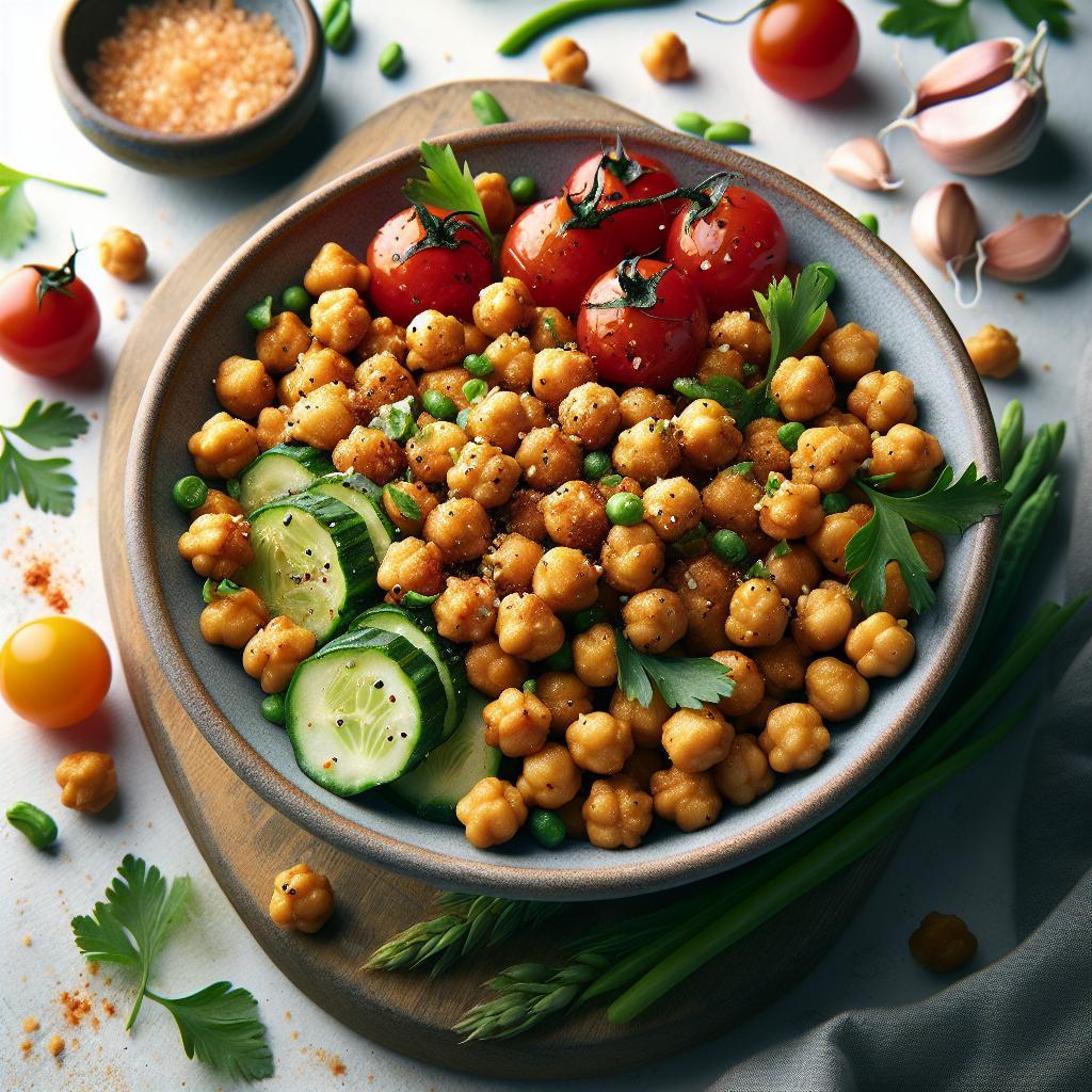 Crispy Garlic Roasted Chickpeas: A Savory Snack Delight