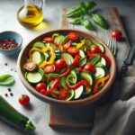 Fresh Zucchini Pepper Salad: A Crisp, Colorful Delight