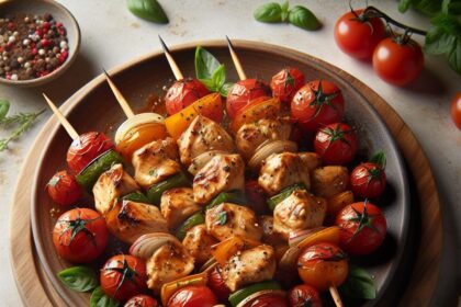 Sizzle & Serve: Irresistible Chicken Tomato Skewers Recipe
