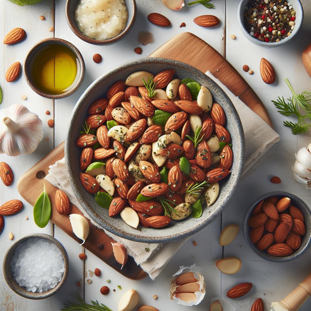 Garlic Herb Almonds: A Savory Snack Packed with Flavor