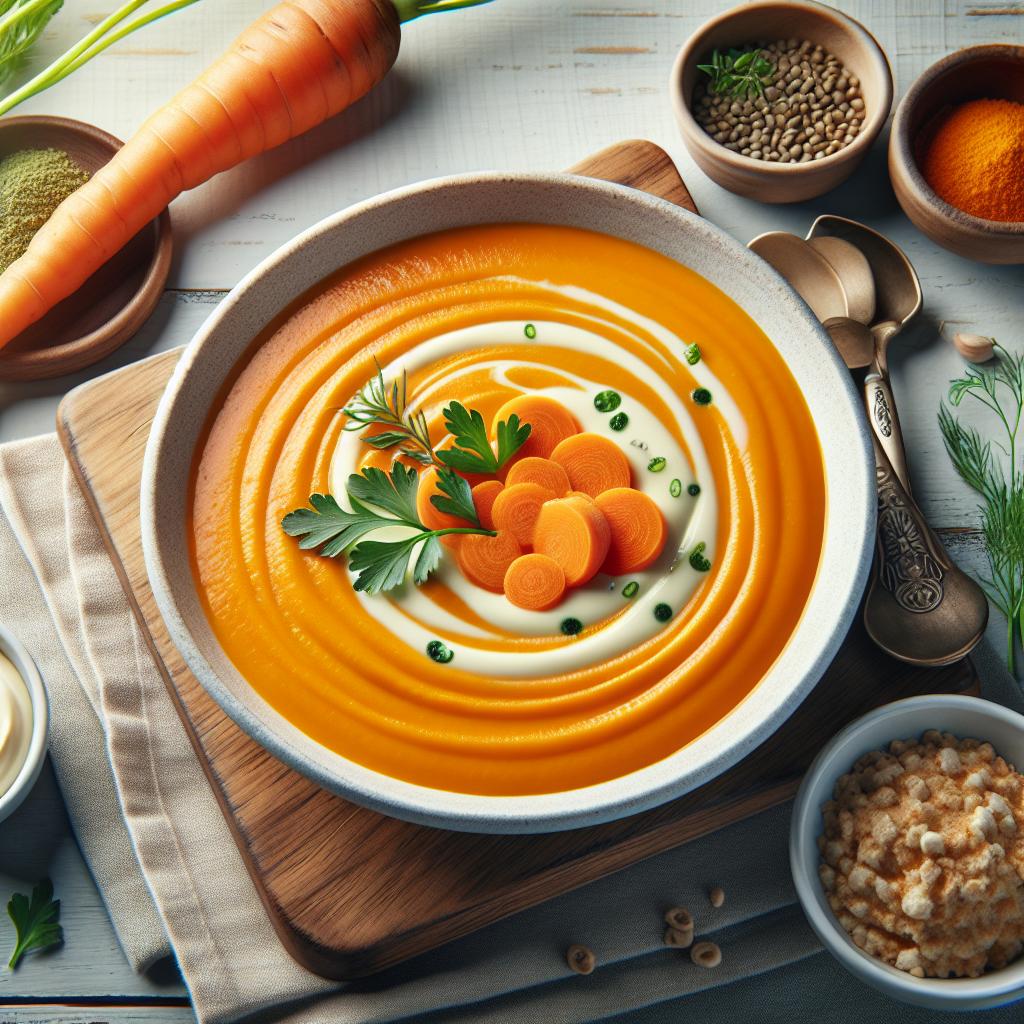 Velvety Carrot Soup: A Comforting Bowl of Creamy Goodness