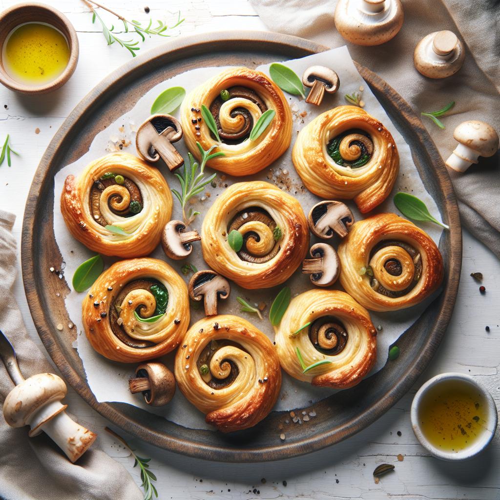 Irresistible Savory Mushroom Palmiers: A Flavorful Twist
