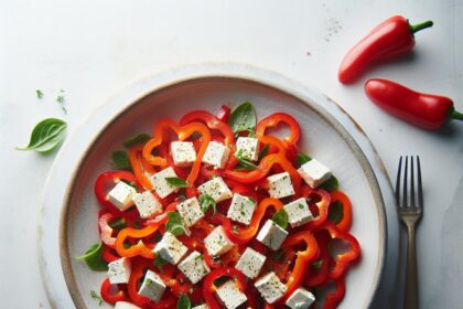 Bright and Tangy: The Perfect Red Pepper Feta Salad Recipe
