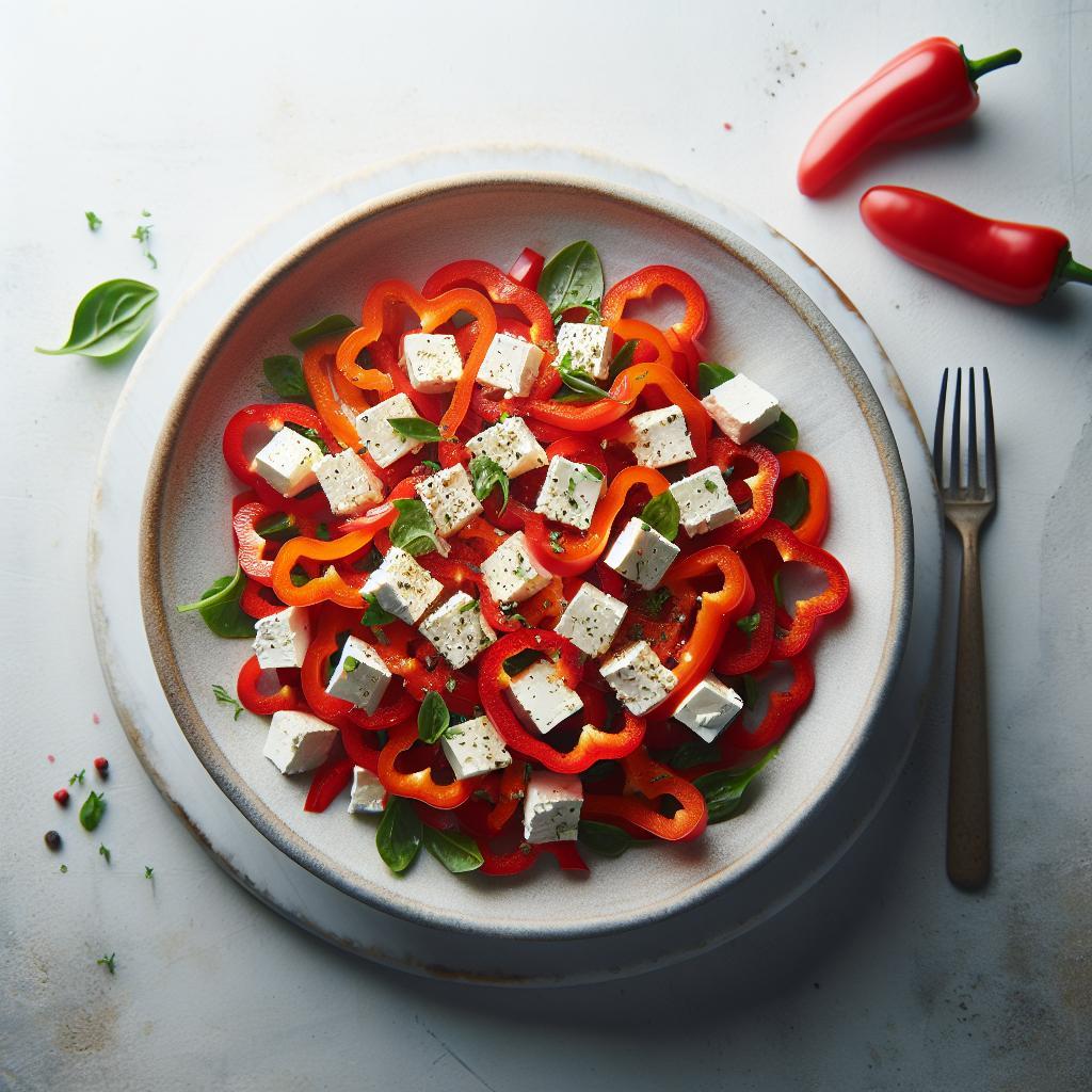 Bright and Tangy: The Perfect Red Pepper Feta Salad Recipe