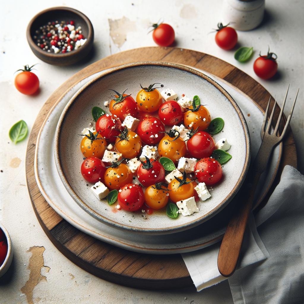 Bright Bites: The Zesty Charm of Cherry Tomato Feta