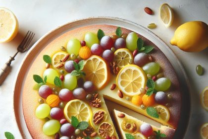 Zesty Lemon Grape Cake: A Refreshing Twist on Sweet Treats