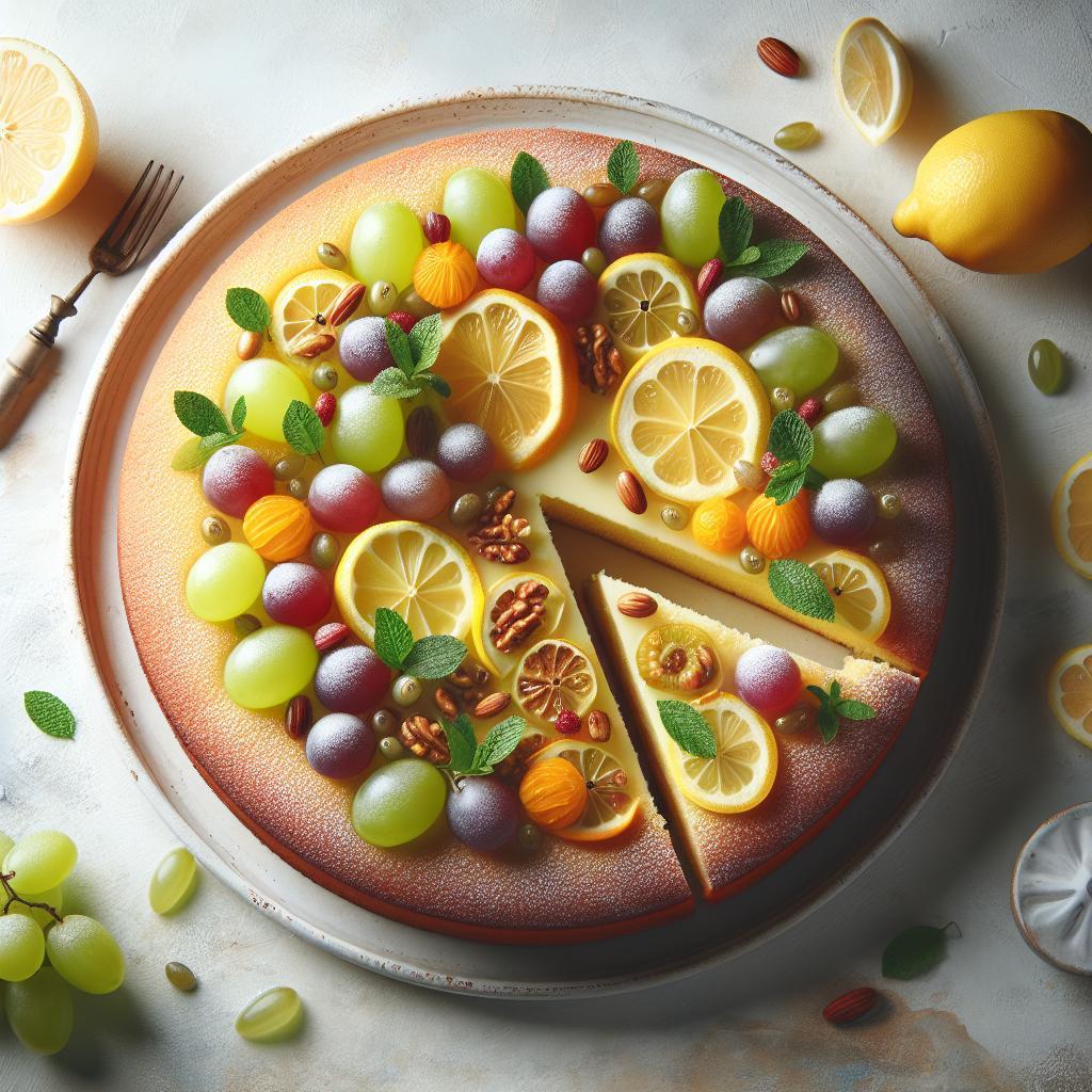 Zesty Lemon Grape Cake: A Refreshing Twist on Sweet Treats