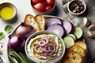 Irresistible Roasted Onion Garlic Dip: Flavor Packed Delight