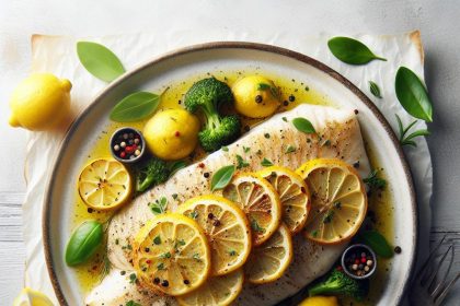 Zesty Baked Halibut Lemon Delight: Fresh & Flavorful Fish